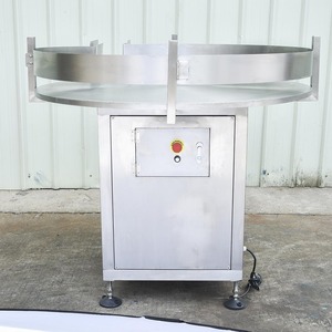 Système de collecte de bouteilles rondes et carrées automatique en acier inoxydable de haute qualité, plateau tournant électrique avec garantie d'un an - Product Image 2