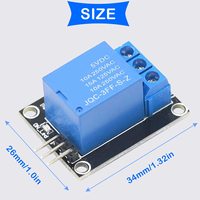 Module de relais à un canal KY-019 carte d'extension de relais 5V déclencheur de haut niveau avec câble pour PIC AVR DSP ARM