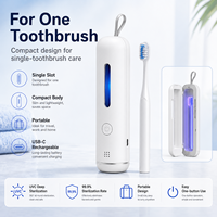 Boîte stérilisatrice UV pour brosse à dents, rechargeable par USB, portable, support de stérilisation pour brosse à dents électrique de voyage