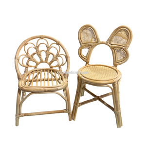 Silla Infantil de Ratán Hecha a Mano al por Mayor para Fiestas de Cumpleaños, Muebles Infantiles de Mimbre Natural Ecológicos - Product Image 6