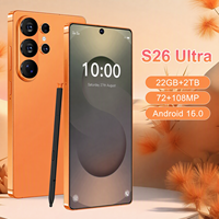 Teléfono Inteligente S26 Ultra de Alta Calidad, 22GB+2TB, Android 16, 5G, Versión Global, Doble SIM, Pantalla Grande, Teléfonos Móviles 5G S26 Ultra Baratos