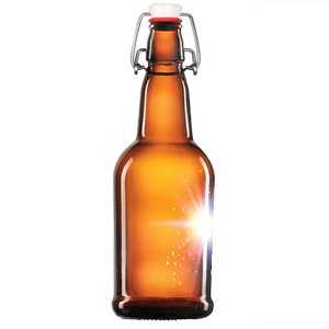 Botellas de cerveza de vidrio ámbar, tapón hermético con tapa abatible superior, elaboración de Alcohol, Kombucha, té y vino, 500 ml, 16 oz - Product Image 6