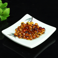 JD GEMS Perles rondes semi-précieuses en agate naturelle et ambre fleuri de 6 mm et 8 mm, certifiées par un tiers, pour la fabrication de bijoux