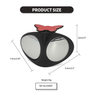 Điều Chỉnh Tam Giác Đôi Ống Kính Trái Điểm Mù Gương Chiếu Hậu Cho Xe Hơi - Product Image 2