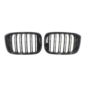 Rejilla de riñón de parachoques de parrilla de listones dobles individuales de color negro brillante para BMW X3 X4 series G01 G02 2019-2021 <span class=keywords><strong>M</strong></span> rejilla de malla de estilo Facelift - Product Image 2