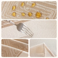 Nappe Classique Imprimée Jacquard Losanges Effet Lin Chenille Imperméable Facile à Nettoyer pour Maison, Hôtel, Café – Taille Personnalisée – Vente en Gros