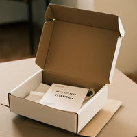 Boîte en carton ondulé personnalisée pliable pour l'emballage d'accessoires vestimentaires, épaissie, extra-résistante, avec logo imprimé