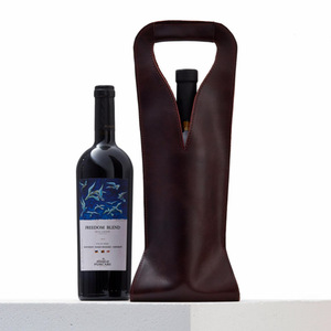 PU leather wine tote bag, wine gift <b>box</b>, Nordic style <b>champagne</b> storage bag - Product Image 5