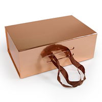 Juego de Regalo de Manta para Bebé de Cartón Reciclado con Laminado Mate, Recubrimiento UV y Grabado en Relieve, Caja Rígida de Cartón para Recuerdos de Biberones