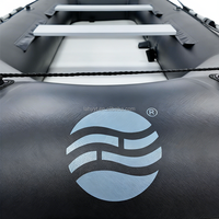 Bateau de pêche gonflable en PVC Hailebao, moteur électrique/à essence 4HP, capacité 5 personnes, pour la dérive, le surf, le ski nautique, lacs, rivières