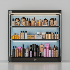 Usine personnalisée clair 6 étagères Pmma <span class=keywords><strong>plexiglas</strong></span> vernis à ongles présentoir étagère acrylique mural vernis à ongles affichage - Product Image 3