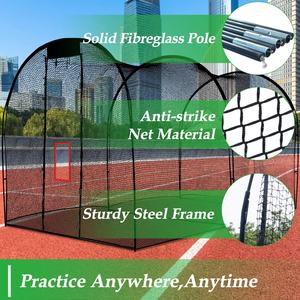 Xiangsheng Imperial Code XS-0022-001 Jaula de Bateo Portátil para Béisbol y Sóftbol con Soporte y Red de Bateo Desmontable, Equipo Deportivo para Cancha - Product Image 4