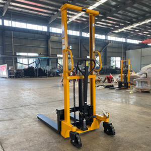 2 टन हाइड्रोलिक मैनुअल स्टेकर 2000 किलो गोदाम के लिए बहुक्रियाशील मैनुअल हाइड्रोलिक स्टेकर मैन्युअल नायलॉन व्हील - Product Image 3