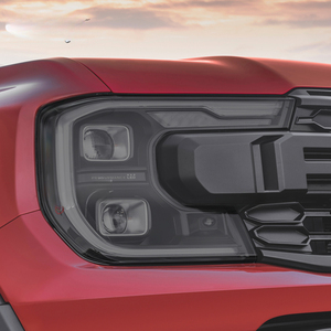 2 السينمائية الواقية لضوء رأس السيارة شفافة دخان ملصق أسود لفورد رانجر ، تبو T9 Wildtrack Raptor - Product Image 5