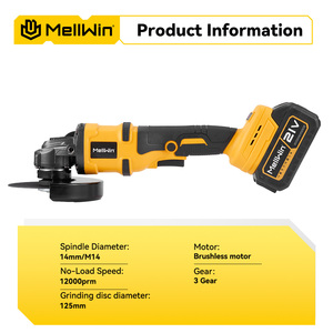 Yofidra 125mm Bürstenloser Winkels chl eifer 4 Gänge Akku-Schleif maschine Schneiden Holz bearbeitung Elektro werkzeug für Makita 18V Batterie - Product Image 3