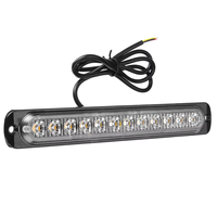 Nouvelle barre lumineuse d'urgence ENSAITE 12V/24V à 12 LED, balise de signalisation latérale pour voiture, remorque, camion, moto, clignotant de danger, flash stroboscopique