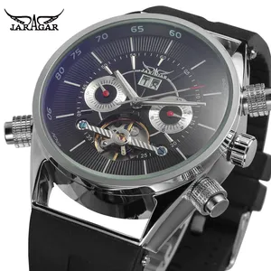 中国 Jaragar 男性手表工厂多功能定制塑料机械自动 Tourbillion 男士手表手表