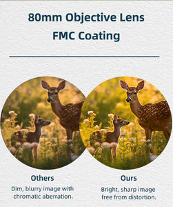 핫 세일 전문가용 20-60x80 줌 FMC Bak4 광학 스포팅 스코프 단안 망원경 타겟 슈팅 및 조류 관찰용 - Product Image 3