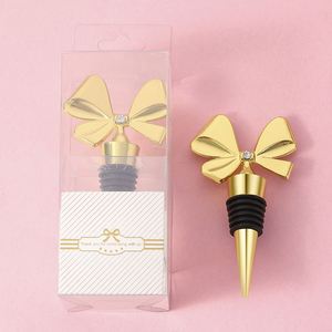 <b>Wine</b> Accessories Party Metal Bowknot Shape Decoration <b>Wine</b> Bottle Stopper Zinc Alloy Durable Champagne Bottle Stopper - Product Image 4