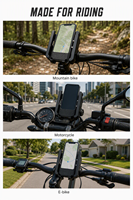 Support de téléphone pour vélo sans pince, support GPS semi-ouvert pour vélo de montagne, moto, vélo électrique, PC+ABS JG-396