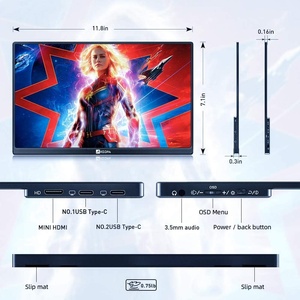 Monitor Portátil para Juegos Arpoza, Más Económico, FHD IPS de 13.3 Pulgadas, Delgado, 2K, USB Tipo-C, para Laptop, Macbook, PC - Product Image 5