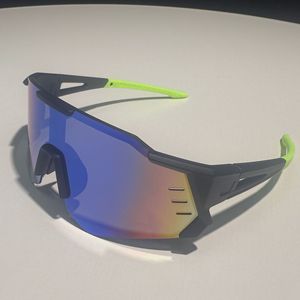 Lunettes de soleil sport KJ-9930, verres PC UV400, monture coupe-vent en plastique et métal, noires, pour le cyclisme et les activités de plein air - Product Image 5