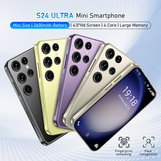 S24 Ultra Mini 5G 2026 Android 8.1 Smartphone 4GB+128GB 4.0" 2600mAh Dual SIM Unlocked