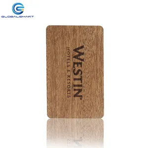 การพิมพ์ที่กำหนดเองไม้ไผ่ Rifd บัตรไม้ Rfid คีย์การ์ดที่มี<span class=keywords><strong>ราคา</strong></span>โรงงาน - Product Image 1