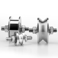Rueda tensora de aluminio con ranura en U de 40mm, 48mm, 50mm, 60mm, 64mm, 65mm, 70mm, 75mm, 80mm, con rodamiento de alta velocidad, marca DSR, OEM