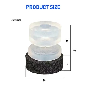 Black Sponge U73240a Vacuum Suction Cup Industrial Hofujng Mini Suction Cup Nice <b>Silicone</b> Suction Cup Popular <b>Silicone</b> Products - Product Image 2