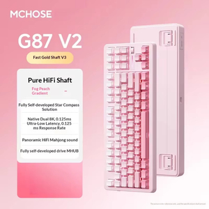 Clavier de jeu mécanique sans fil MCHOSE G87 V2, 87 touches, rétroéclairage RVB, trois modes, échange à chaud, pour ordinateur de bureau - Product Image 3