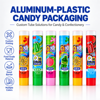 Tabung Aluminium Plastik untuk Selai dengan Tutup Ulir, Kemasan Food Grade 12.7-35mm, Wadah Custom Cetak UV