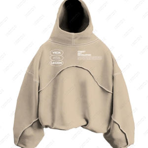 New Streetwear Trend 360g 100% Cotton <b>Black</b> Pullover Baggy Regular Fit Hoodie Embroidery Screen Printing Acid Wash Custom Summer - Product Image 4
