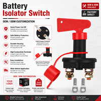 Interrupteur de batterie universel 12V, isolateur de batterie rotatif, interrupteur de déconnexion de l'alimentation de la batterie pour voiture, camion, bateau, véhicule, fourgonnette