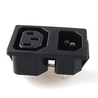 Enchufe de Alimentación CA de 5 Pines, Macho y Hembra, 10A 250V, Hecho de Cobre, Nylon y Latón, Compatible con EE. UU. y Australia