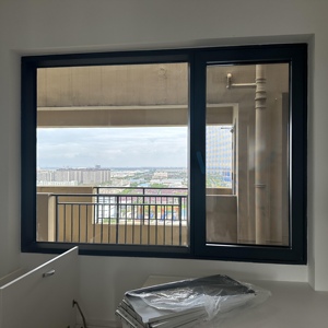 Fenêtre coulissante en aluminium à double vitrage à rupture de pont thermique insonorisée pour appartement résidentiel et extérieur de villa - Product Image 3