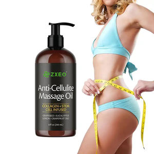 天然植物エキス肌の引き締めと引き締めアンチセルライトボディスリミングマッサージオイル - Product Image 1