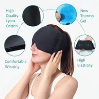 Offre Spéciale thérapie par le froid maux de tête migraine soulagement casquette pour hommes Gel masque de glace migraine soulagement tête casquette soulagement de la douleur refroidissement Gel chapeau