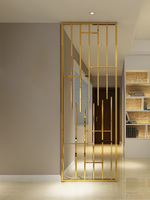 Écran de séparation de salon en acier inoxydable, métallique, décoratif, conception personnalisée, avec séparation d'hôtel