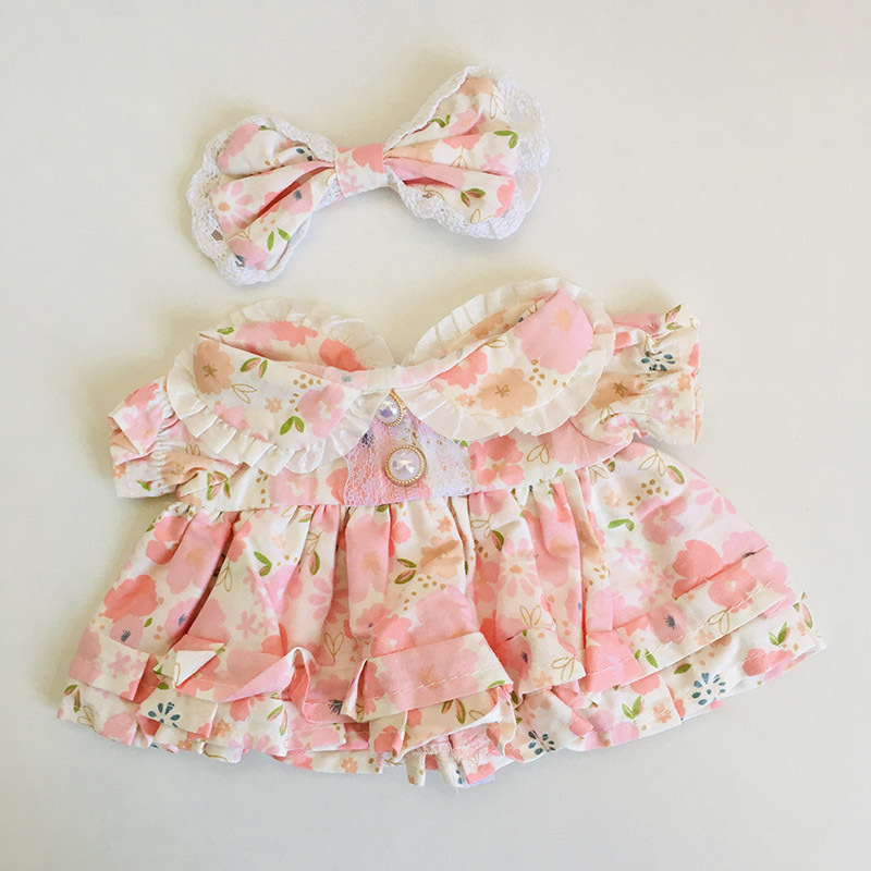Floral princess dress hair clip