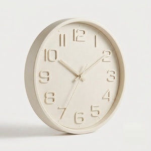 Horloge murale radio-pilotée en plastique de 30 cm (12 pouces), silencieuse, synchronisation automatique de l'heure, pour la maison et le bureau, vente en gros - Product Image 4