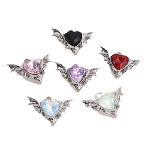 Cuentas sueltas en forma de corazón de cristal personalizadas para manualidades materiales hechos a mano collares pulseras accesorios fabricación de joyas - Product Image 4