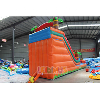 Château Gonflable Aquatique Personnalisé pour Fête d'Enfants, Toboggan Géant de Jardin, Structure Gonflable Bouncy avec Piscine, Vente Chaude