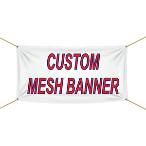Tùy Chỉnh Ngoài Trời Treo Quảng Cáo Polyester Biểu Ngữ In Ấn Không Thấm Nước Thăng Hoa Vải Hàng Rào Lưới Biểu Ngữ - Product Image 4