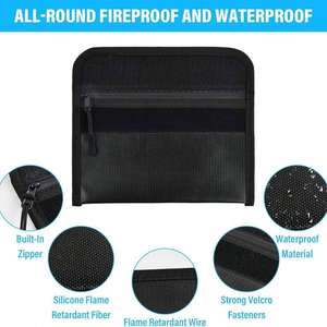 New Portable Liquid Silicone Fireproof Storage Pouch Custom Fashion Fire-Resistant <b>Document</b> Pouch for Mobile Phones Credit - Product Image 3