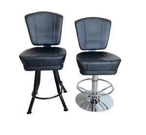 高品質スロットマシンチェアアームレスト付き調整可能カジノチェアホイール付きヘビーデューティ金属ポーカーチェア - Product Image 3