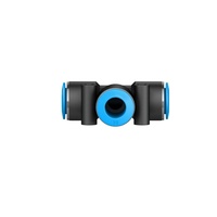 Nouveau raccord rapide en T égal à 3 voies QST-10 153131 pour tube de 10 mm de diamètre extérieur dans les systèmes d'automatisation