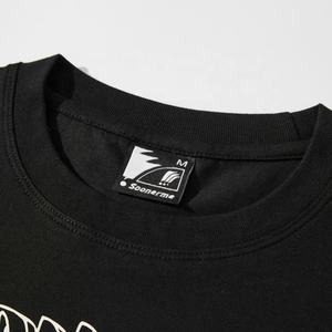 OEM moda peso pesado recortada Boxy camiseta hombres relajado ajuste impresión camiseta - Product Image 5