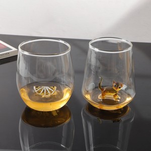 Vaso de Cerveza de Vidrio con Figura de Gato - Regalo para <span class=keywords><strong>Amantes</strong></span> <span class=keywords><strong>del</strong></span> <span class=keywords><strong>Vino</strong></span>, Gran Venta - Product Image 4