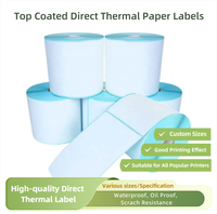 Label Pengiriman Kosong Barcode 100x150mm (102x152mm) Gulungan Stiker Label Thermal Langsung 4x6 Inch Stiker Label Barcode Thermal